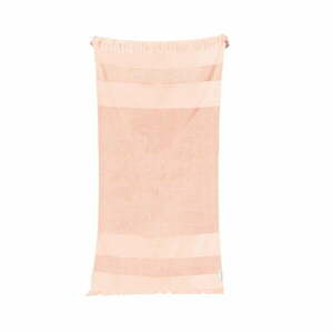 Różowy bawełniany ręcznik plażowy Sunnylife Summer Stripe, 175x90 cm obraz