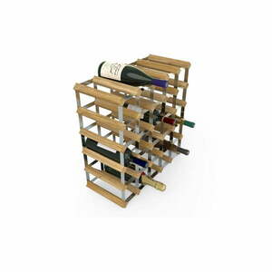 Stojak na wino z drewna dębowego na 30 butelek – RTA obraz