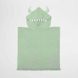 Zielony dziecięcy ręcznik plażowy z kapturem Sunnylife Monster, 3-6 lat obraz