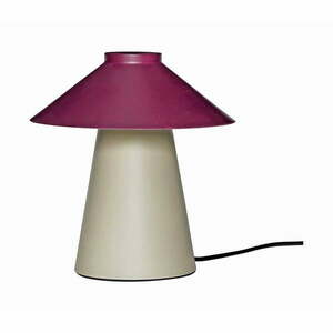 Fioletowo-beżowa metalowa lampa stołowa Chipper – Hübsch obraz