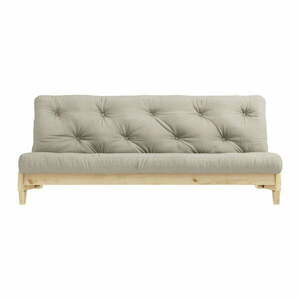 Sofa rozkładana z lnianym pokryciem Karup Design Fresh Natural/Linen obraz