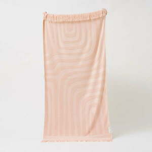 Różowy bawełniany ręcznik plażowy Sunnylife Luxe, 160x90 cm obraz