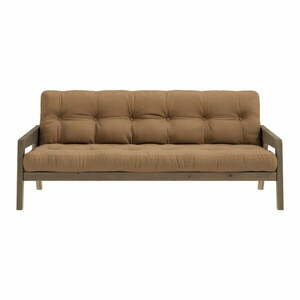 Brązowa rozkładana sofa 204 cm Grab – Karup Design obraz