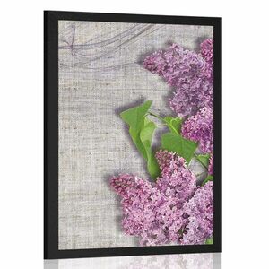 Plakat fioletowy kwiat bzu obraz
