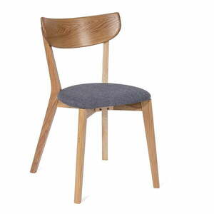 Krzesło z drewna dębowego z szarym siedziskiem Arch – Bonami Selection obraz