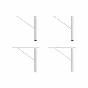 Białe metalowe nogi do szafek zestaw 4 szt. Mistral & Edge by Hammel – Hammel Furniture obraz