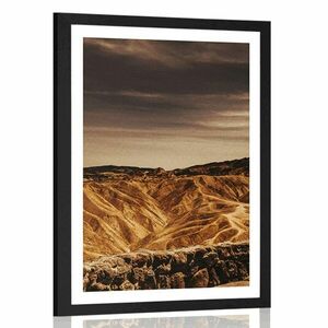 Plakat z passe-partout Park Narodowy Death Valley w Ameryce obraz
