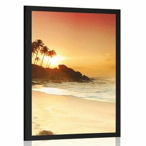 Plakat zachód słońca na Sri Lance obraz