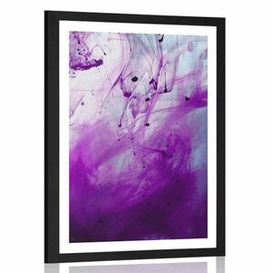 Plakat z passe-partout magiczna fioletowa abstrakcja obraz