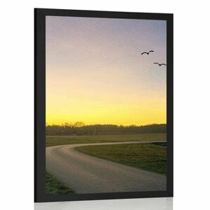 Plakat czarujący zachód słońca obraz
