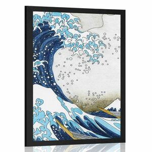 Plakat reprodukcja Wielka fala z Kanagawy - Katsushika Hokusai obraz