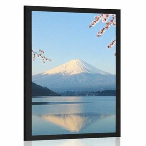 Plakat widok z jeziora na Fuji obraz