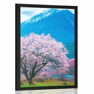 Plakat magiczne japońskie drzewo obraz
