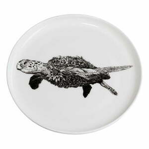 Biały porcelanowy talerz Maxwell & Williams Marini Ferlazzo Sea Turtle, ø 20 cm obraz
