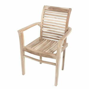 Ogrodowe krzesło sztaplowane z drewna tekowego Garden Pleasure Java obraz