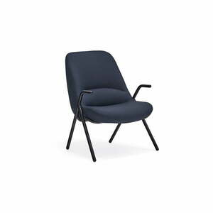 Ciemnoniebieski fotel Teulat Dins, wys. 90 cm obraz