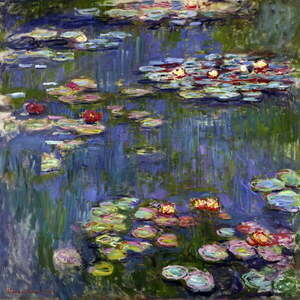 Obraz – reprodukcja 50x50 cm Water Lilies, Claude Monet – Fedkolor obraz