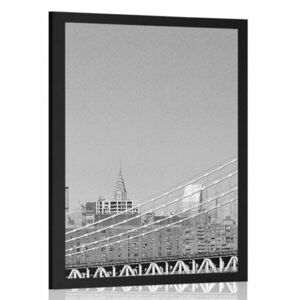 Plakat drapacze chmur w Nowym Jorku w czerni i bieli obraz