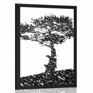 Plakat sylwetka drzewa obraz