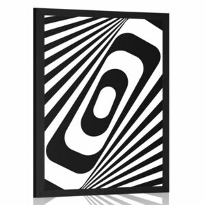 Plakat czarno-biała iluzja obraz