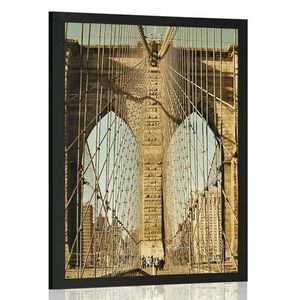 Plakat most Manhattan w New York obraz