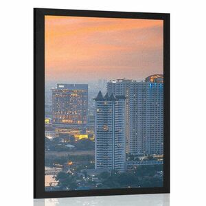 Plakat widok na zachód słońca w Bangkoku obraz