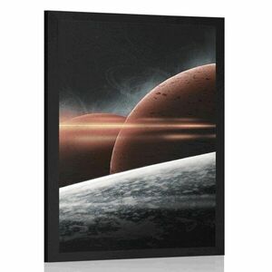 Plakat planety w galaktyce obraz