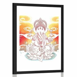 Plakat z passe-partout hinduski Ganesha obraz