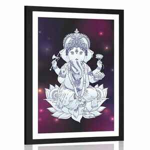 Plakat z passe-partout Buddyjski Ganesha obraz