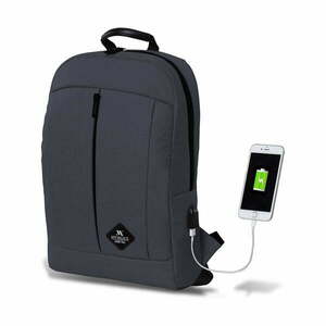 Antracytowy plecak z portem USB My Valice GALAXY Smart Bag obraz