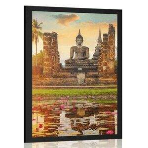 Plakat Posąg Buddy w parku Sukhothai obraz