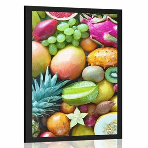 Plakat tropikalne owoce obraz