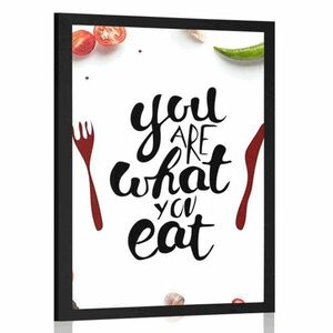 Plakat z naisem - You are what you eat obraz