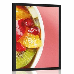 Plakat letnia owocowa sałatka obraz