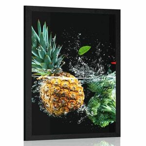 Plakat organiczne owoce i warzywa obraz