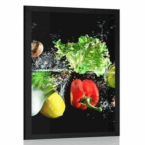 Plakat owoce i warzywa obraz