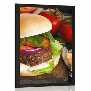 Plakat Amerykański hamburger obraz