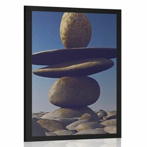 Plakat składane kamienie w świetle księżyca obraz