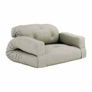 Sofa rozkładana z beżowym obiciem Karup Design Hippo Linen obraz