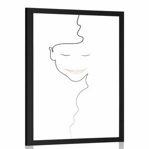 Plakat minimalistyczna twarz kobiety obraz