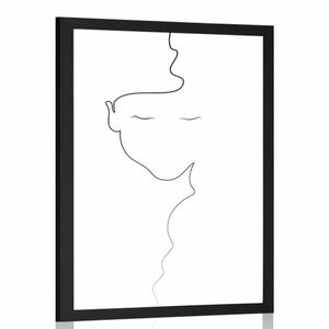 Plakat kobieta w minimalistycznej odsłonie obraz
