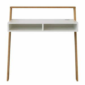 Białe biurko z drewna dębowego Tenzo Memo obraz