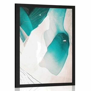 Plakat abstrakcyjne jeziora obraz