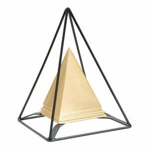 Metalowa figurka w dekorze w kolorze złota Mauro Ferretti Piramid obraz