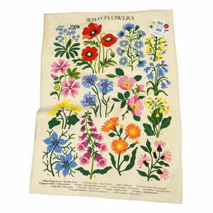 Beżowa bawełniana ścierka Rex London Wild Flowers, 50 x 70 cm obraz