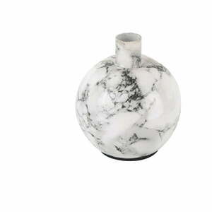 Biało-czarny żelazny świecznik PT LIVING Marble, wys. 10 cm obraz