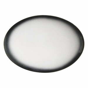Biało-czarny ceramiczny owalny talerz Maxwell & Williams Caviar, 30x22 cm obraz