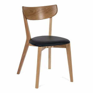 Krzesło z drewna dębowego z czarnym siedziskiem Arch – Bonami Selection obraz