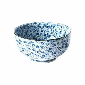 Niebiesko-biała miska ceramiczna na udon MIJ Daisy, ø 16 cm obraz