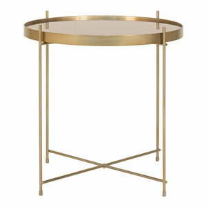 Okrągły stolik w kolorze złotym ø 48 cm Venezia – House Nordic obraz